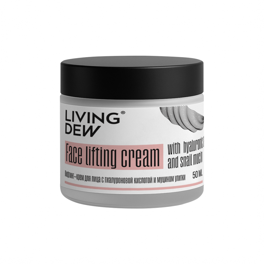 Лифтинг-крем для лица с гиалуроновой кислотой и муцином улитки, 50 мл